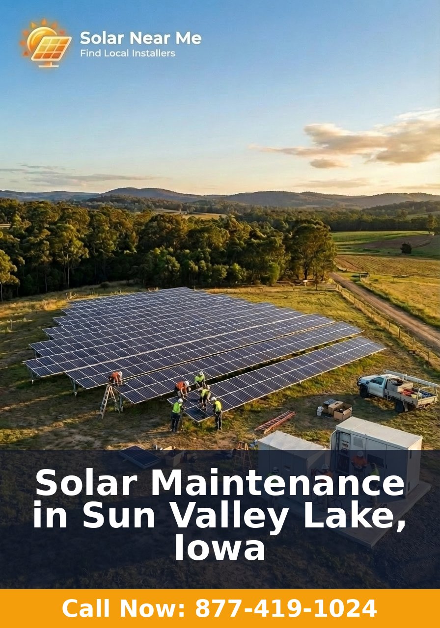 Solar Maintenance in Sun Valley Lake, Iowa