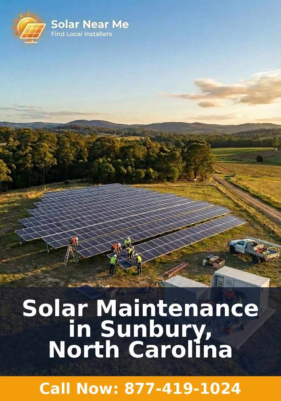 Solar Maintenance in Sunbury, North Carolina