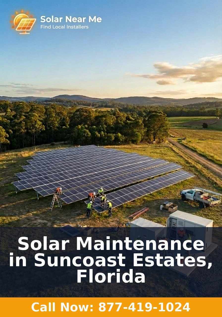 Solar Maintenance in Suncoast Estates, Florida