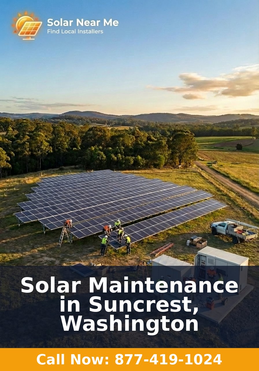 Solar Maintenance in Suncrest, Washington