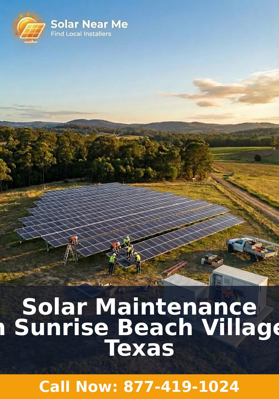 Solar Maintenance in Sunrise Beach Village, Texas