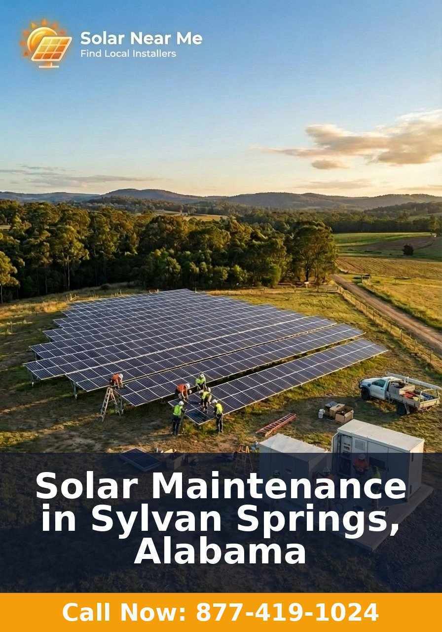 Solar Maintenance in Sylvan Springs, Alabama