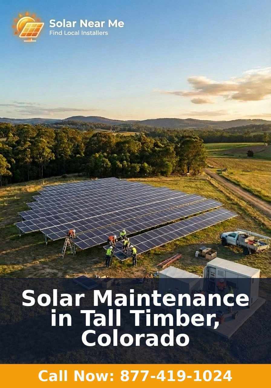 Solar Maintenance in Tall Timber, Colorado