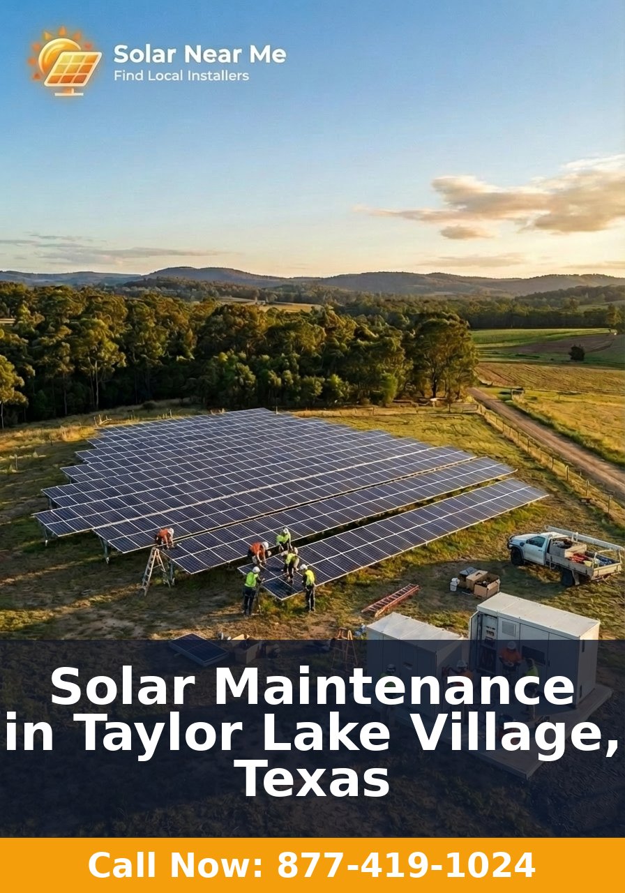 Solar Maintenance in Taylor Lake Village, Texas