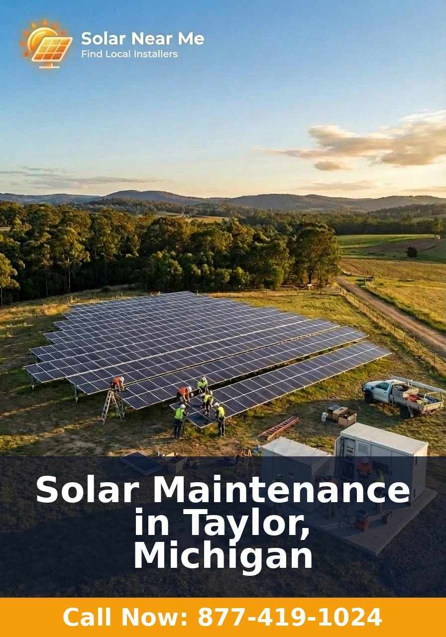 Solar Maintenance in Taylor, Michigan