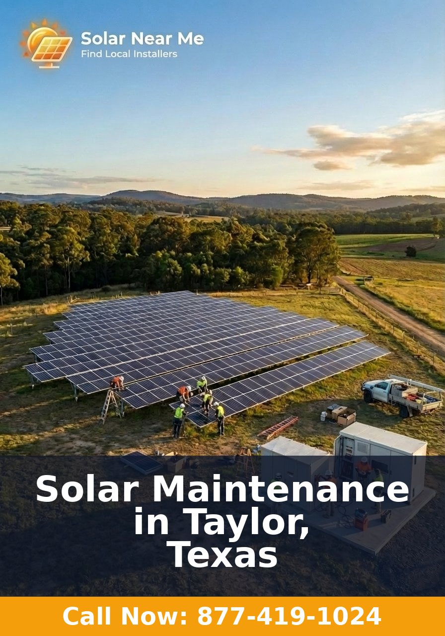 Solar Maintenance in Taylor, Texas