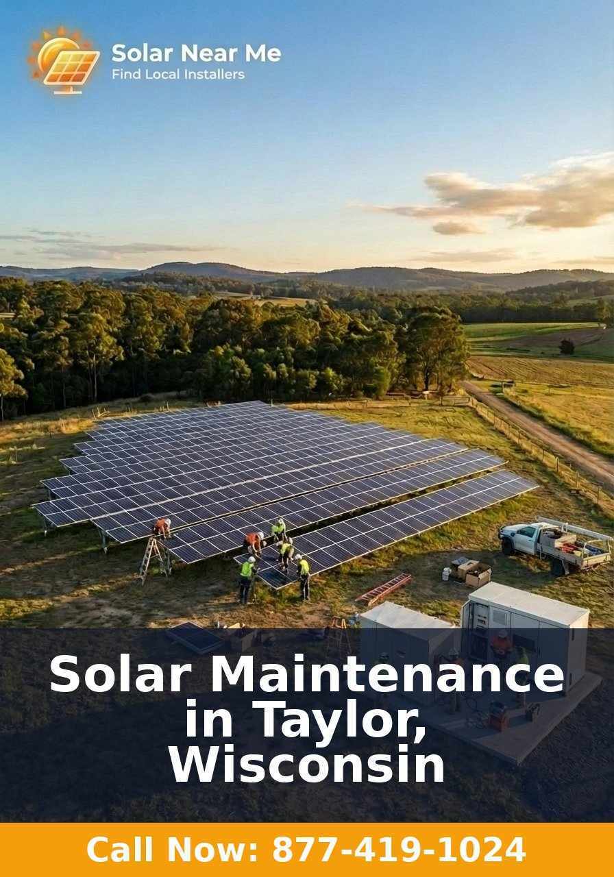 Solar Maintenance in Taylor, Wisconsin