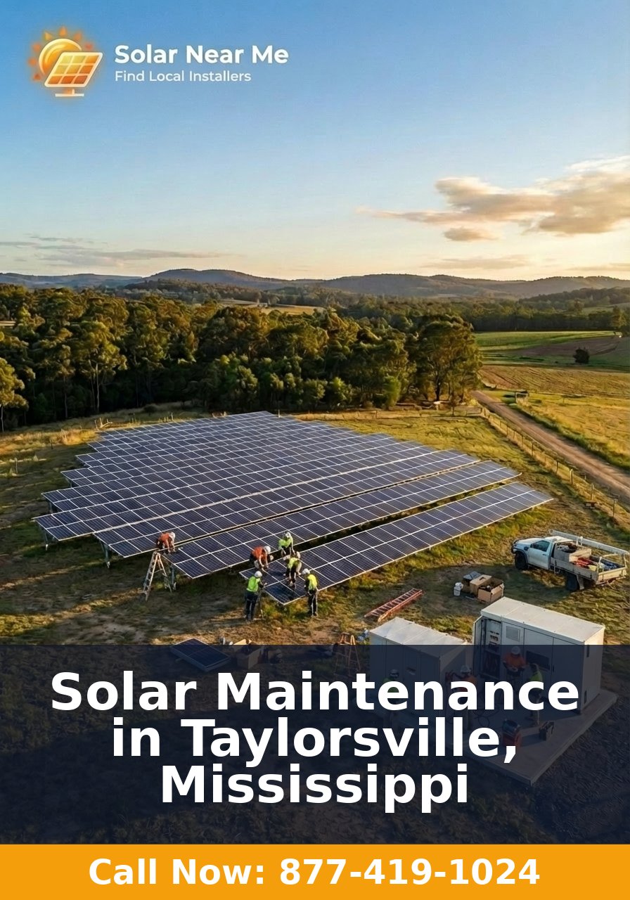 Solar Maintenance in Taylorsville, Mississippi