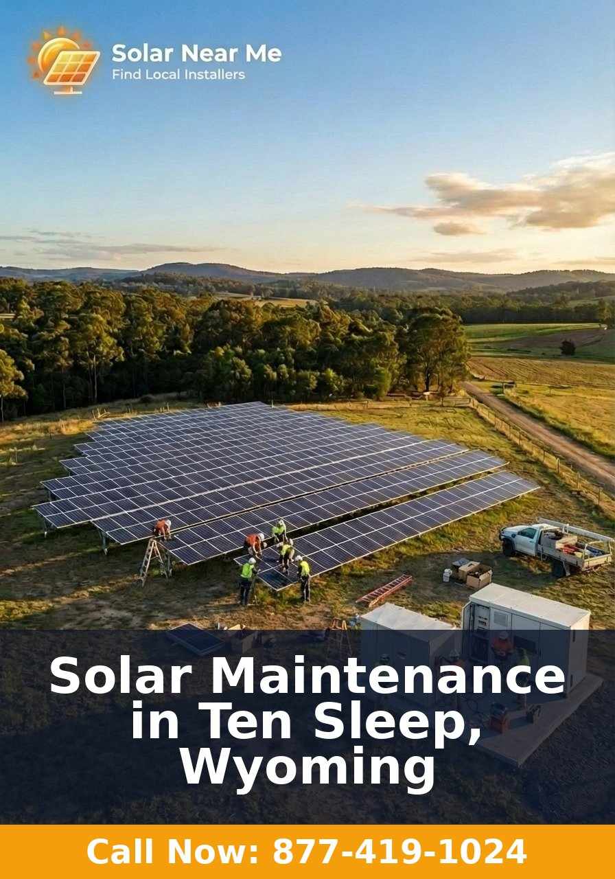 Solar Maintenance in Ten Sleep, Wyoming