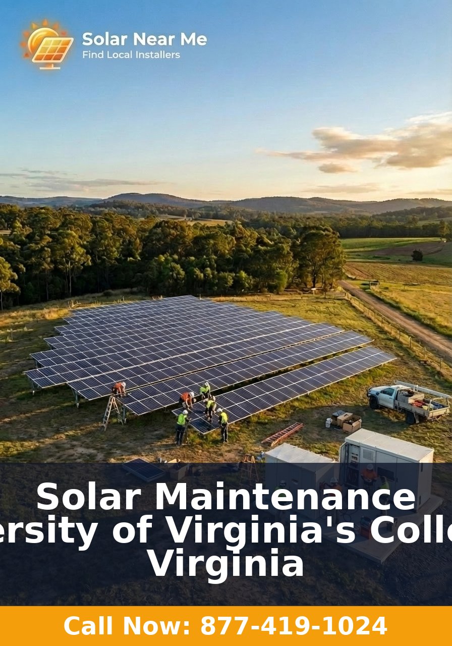 Solar Maintenance in The University of Virginia's College at Wise, Virginia
