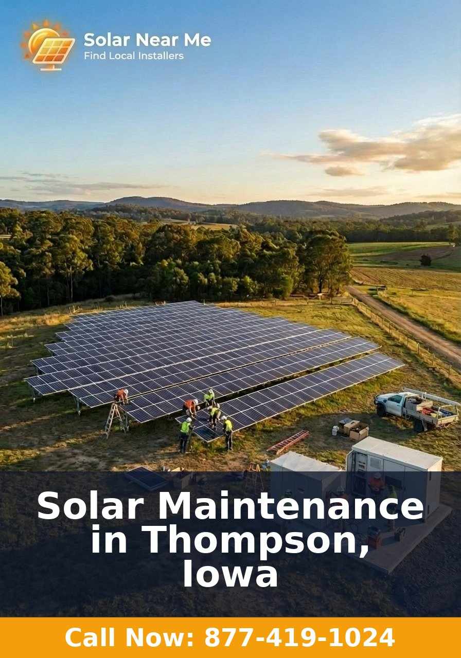 Solar Maintenance in Thompson, Iowa