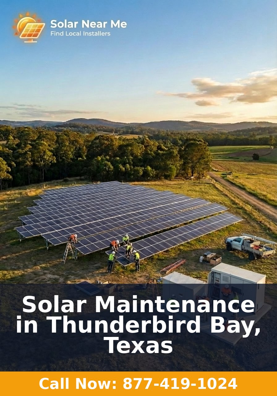 Solar Maintenance in Thunderbird Bay, Texas