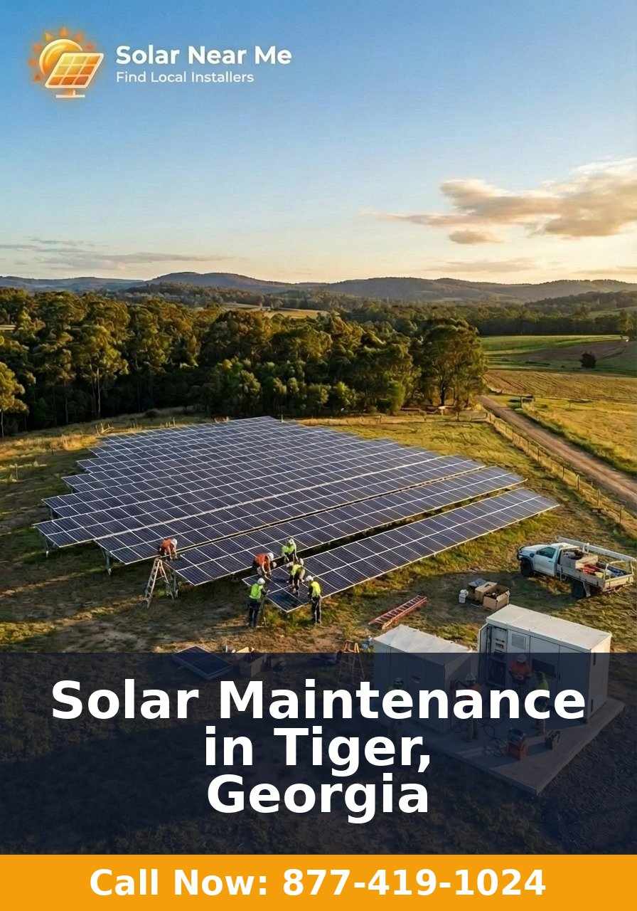 Solar Maintenance in Tiger, Georgia