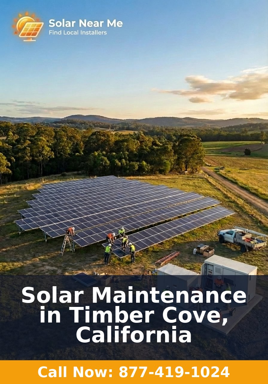 Solar Maintenance in Timber Cove, California