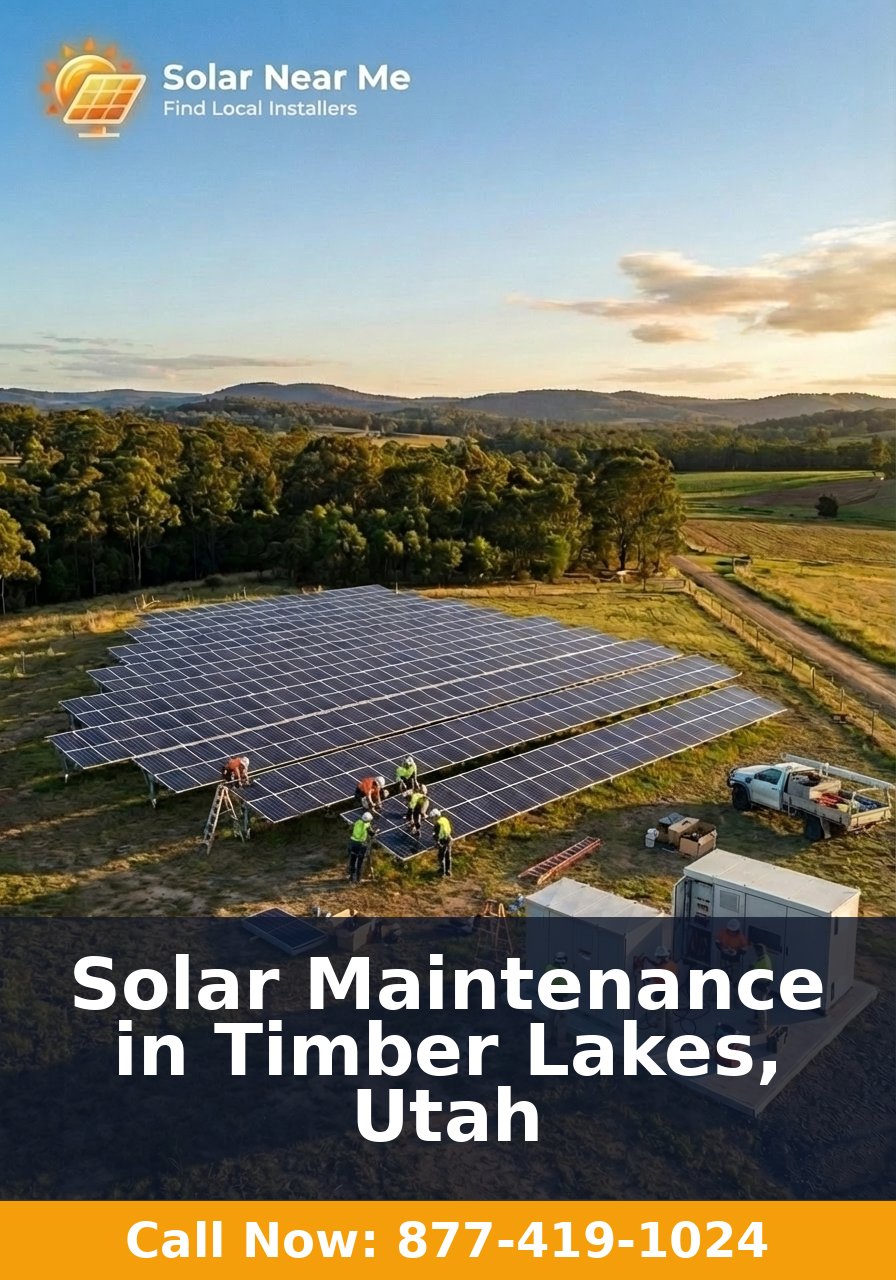 Solar Maintenance in Timber Lakes, Utah