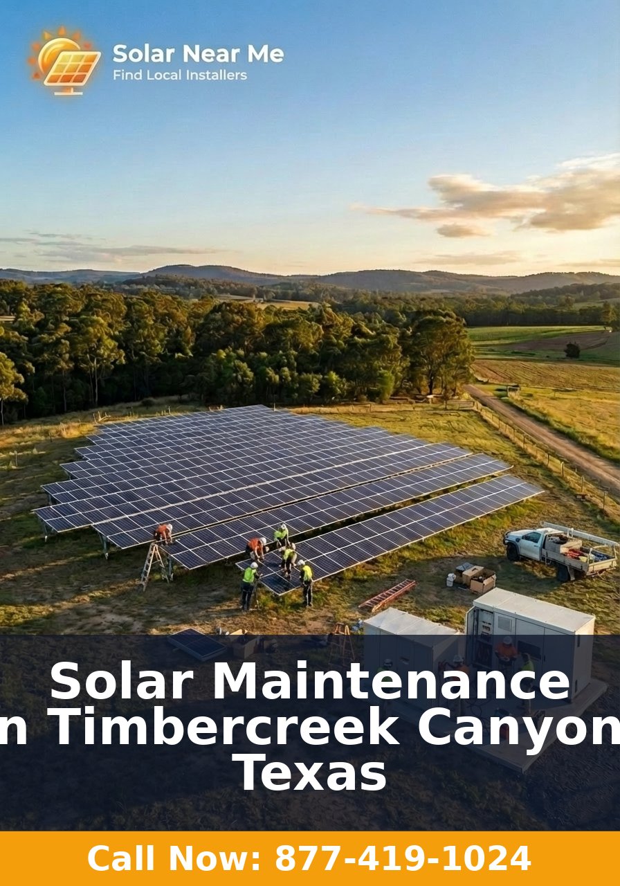 Solar Maintenance in Timbercreek Canyon, Texas