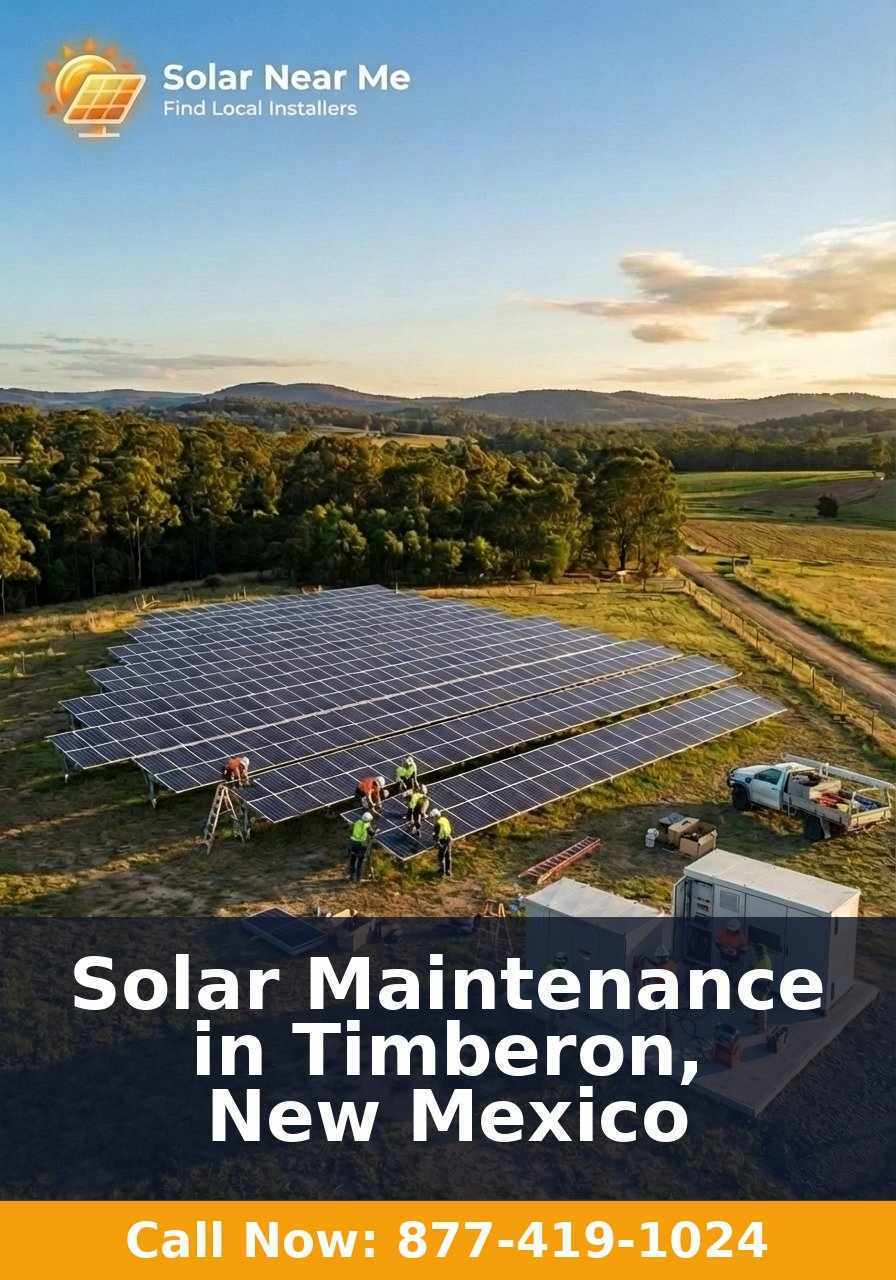 Solar Maintenance in Timberon, New Mexico
