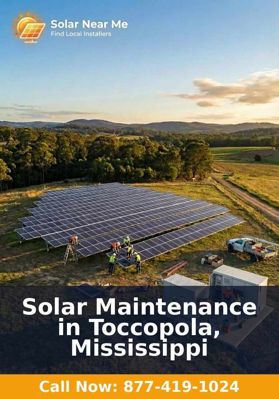 Solar Maintenance in Toccopola, Mississippi
