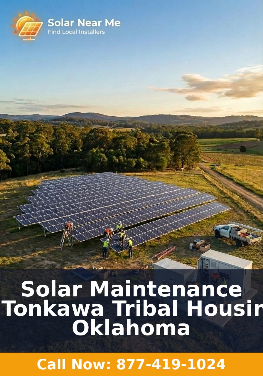 Solar Maintenance in Tonkawa Tribal Housing, Oklahoma