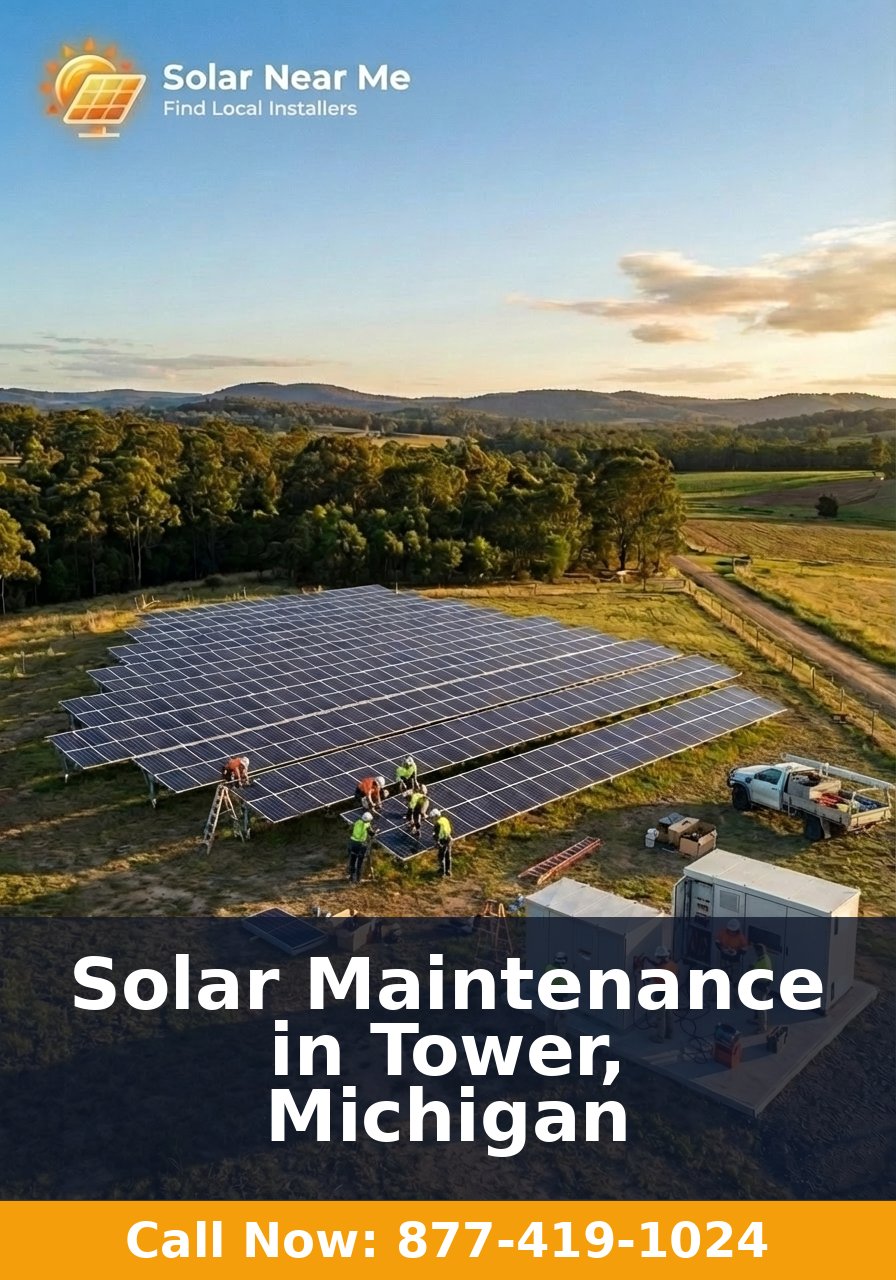 Solar Maintenance in Tower, Michigan