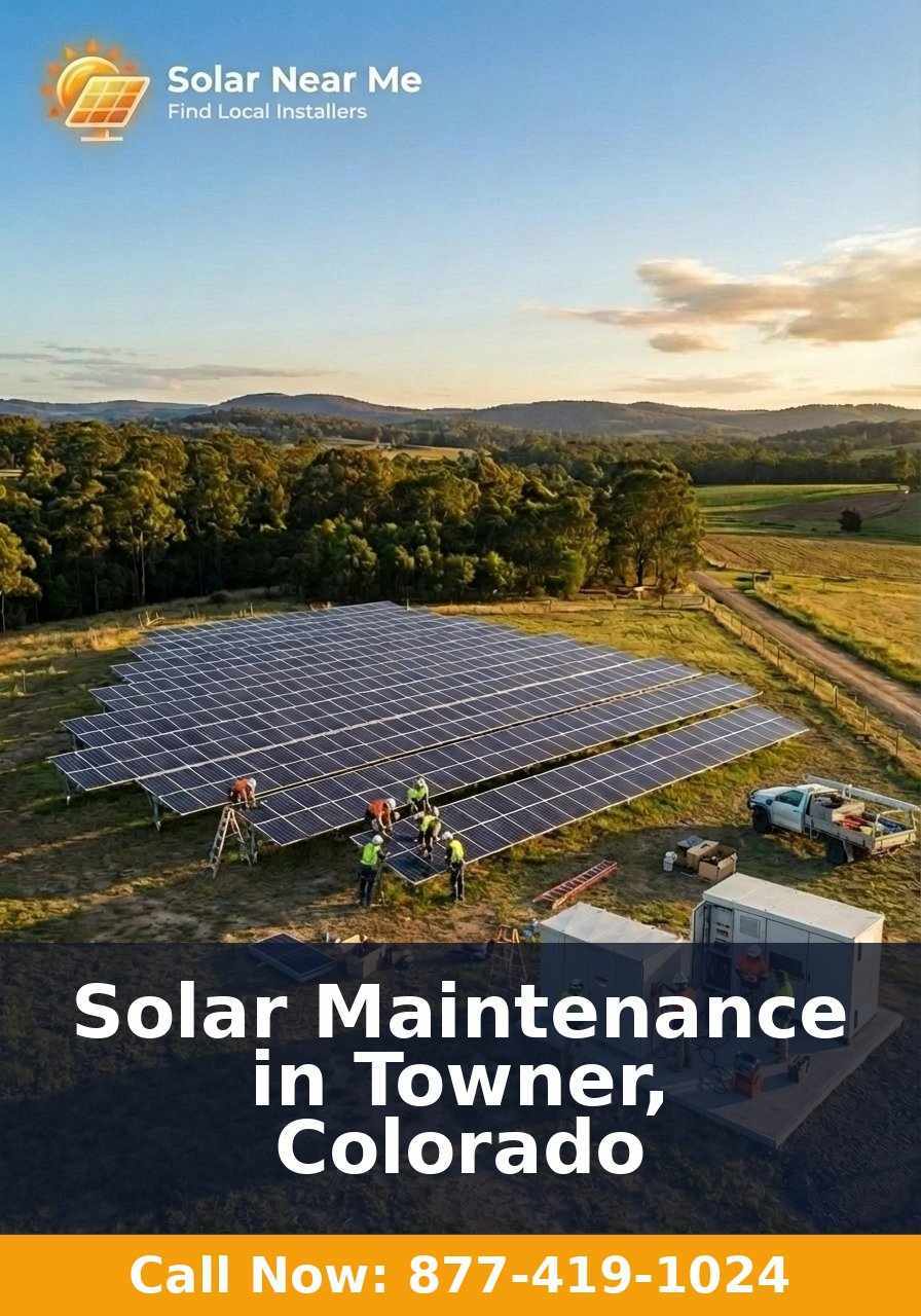 Solar Maintenance in Towner, Colorado