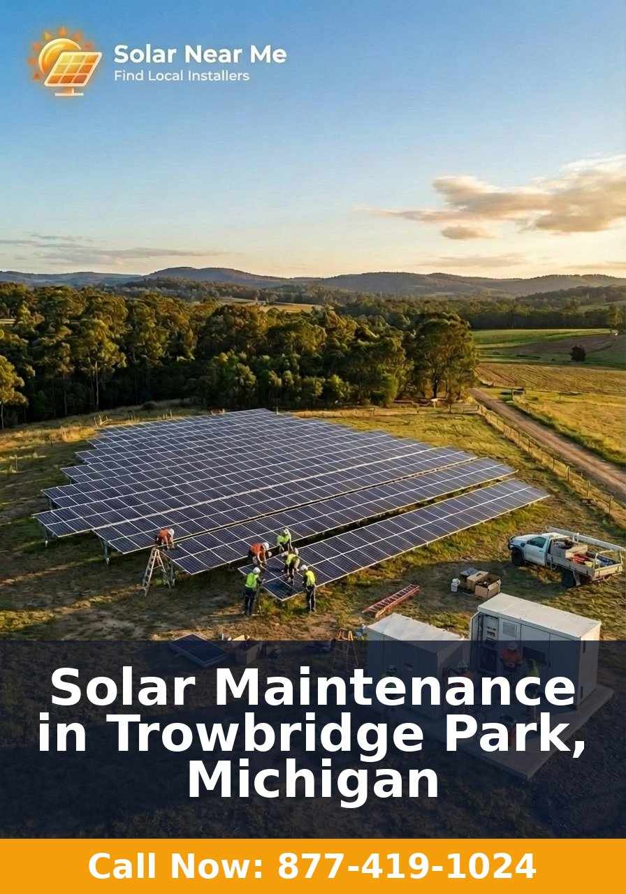 Solar Maintenance in Trowbridge Park, Michigan