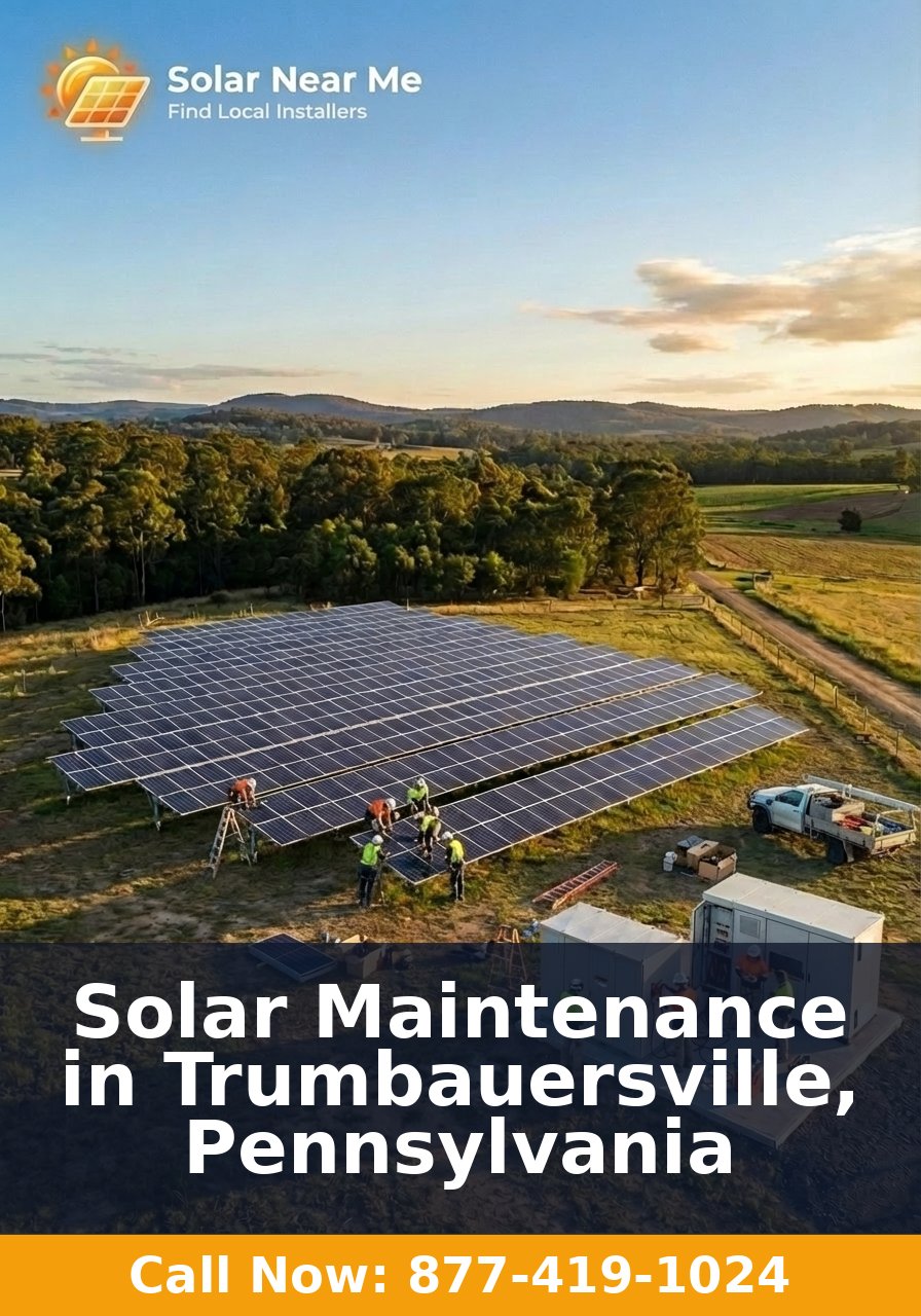 Solar Maintenance in Trumbauersville, Pennsylvania