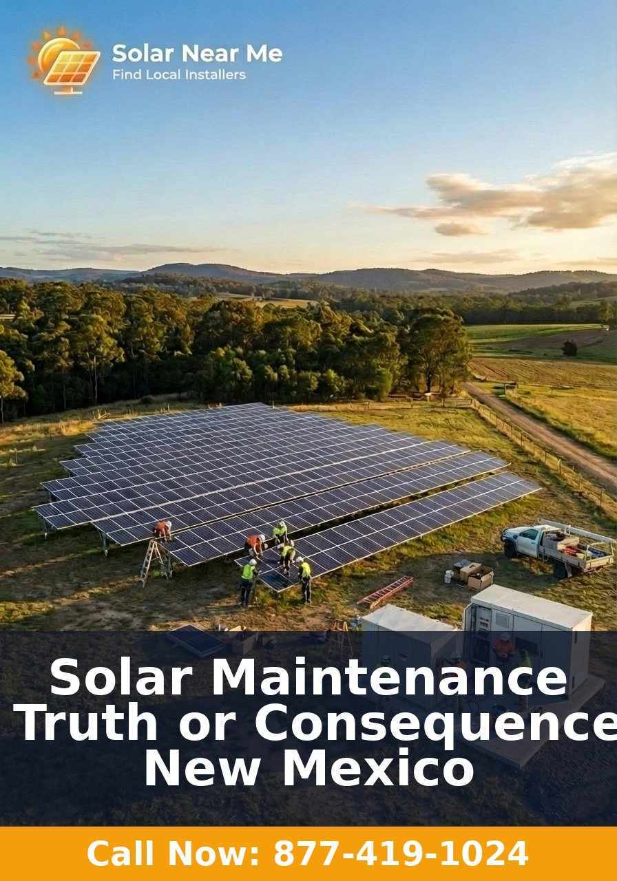 Solar Maintenance in Truth or Consequences, New Mexico