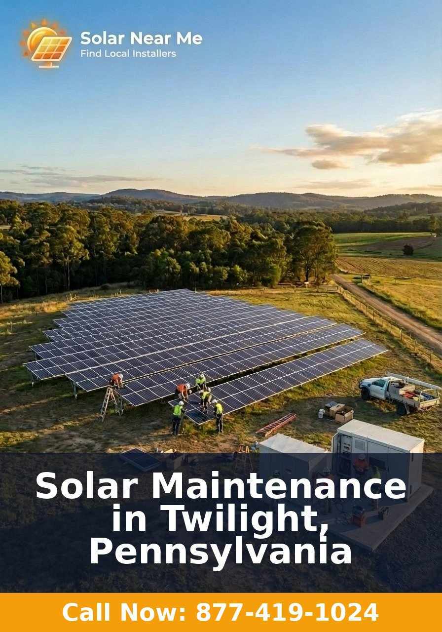 Solar Maintenance in Twilight, Pennsylvania