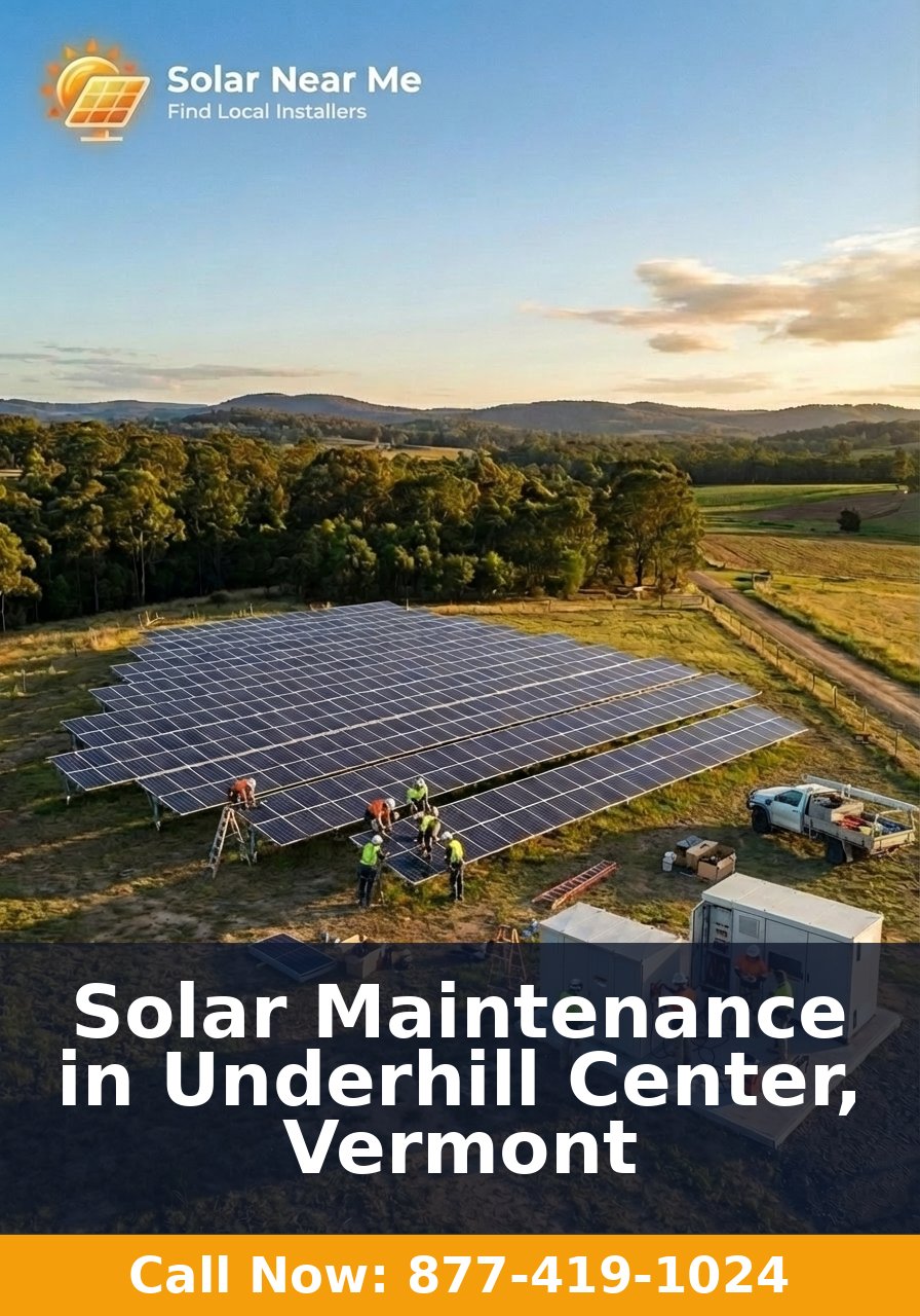 Solar Maintenance in Underhill Center, Vermont