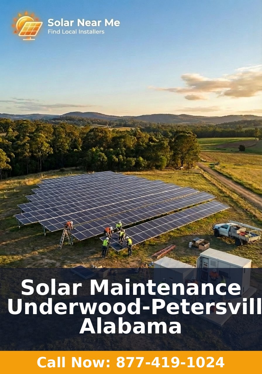 Solar Maintenance in Underwood-Petersville, Alabama