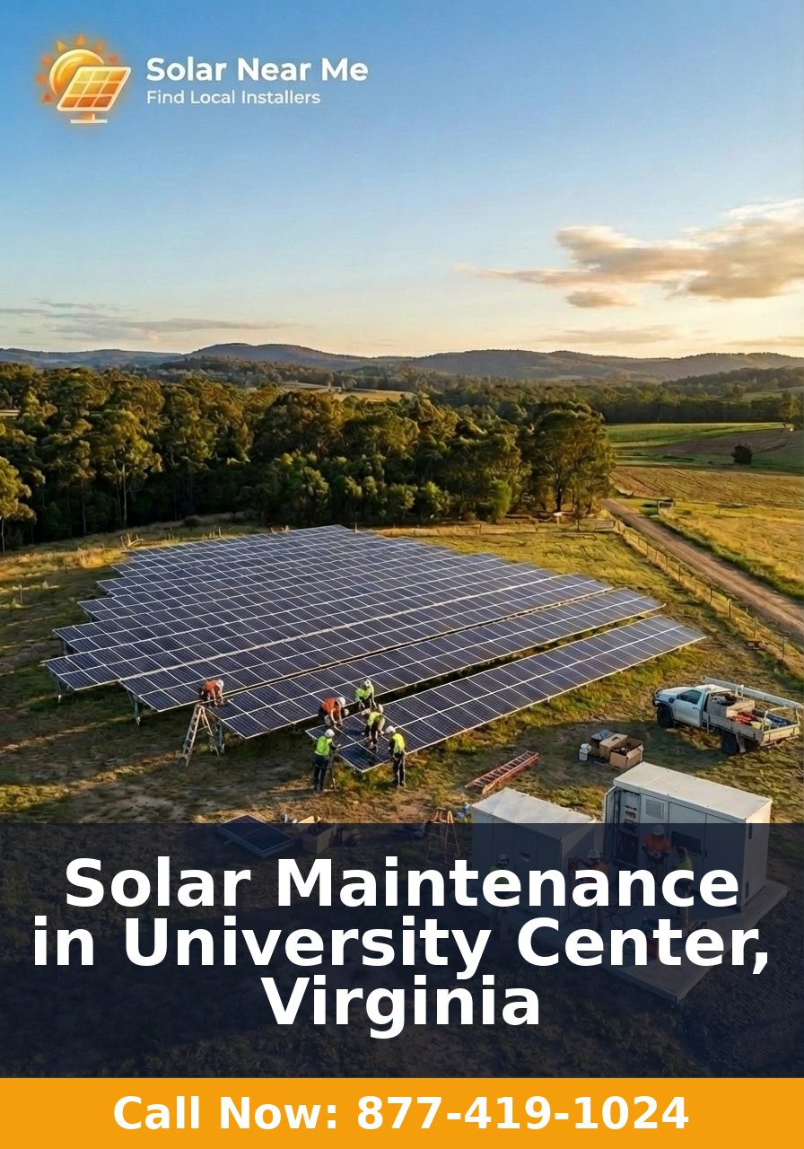 Solar Maintenance in University Center, Virginia