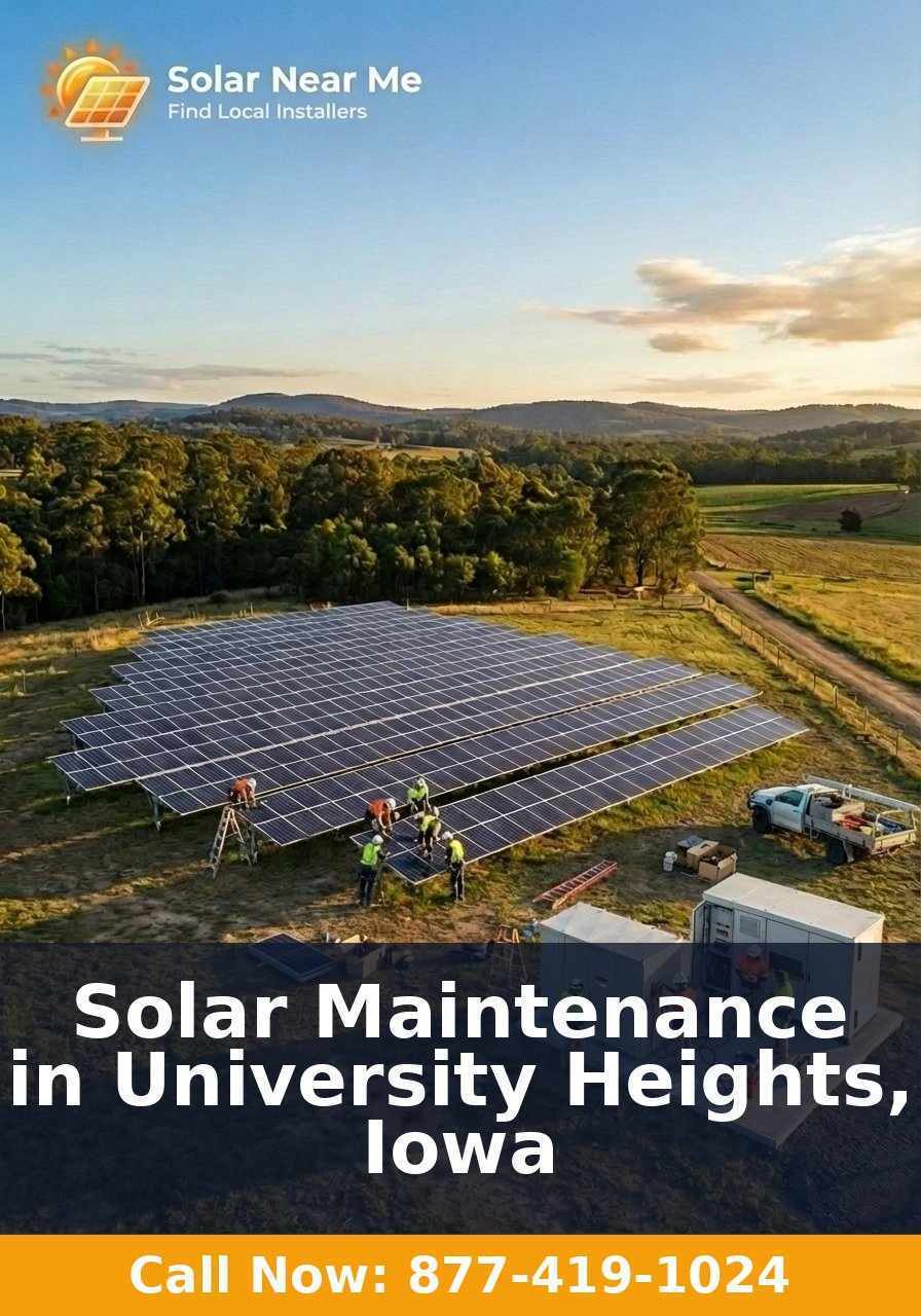 Solar Maintenance in University Heights, Iowa