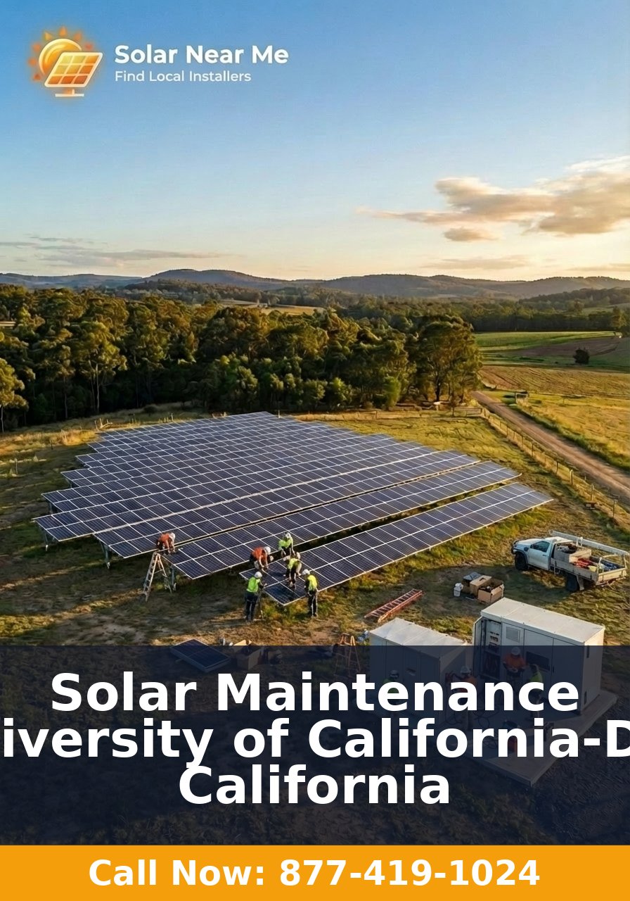 Solar Maintenance in University of California-Davis, California