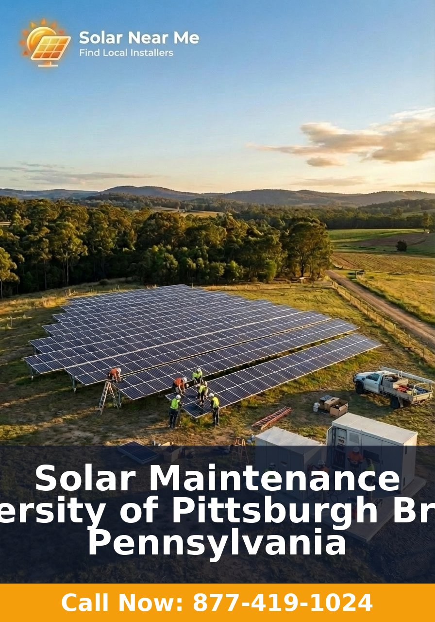 Solar Maintenance in University of Pittsburgh Bradford, Pennsylvania