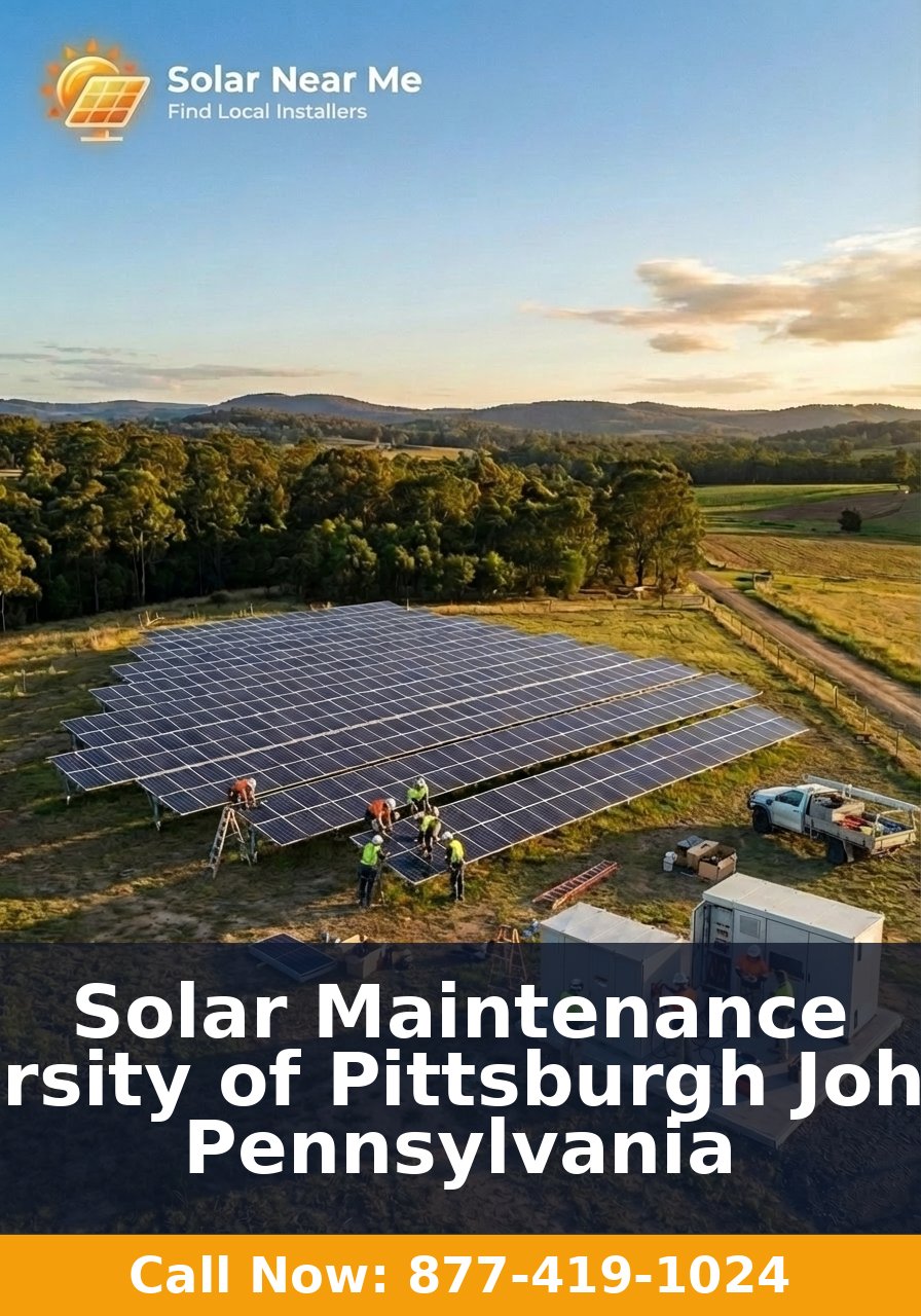 Solar Maintenance in University of Pittsburgh Johnstown, Pennsylvania