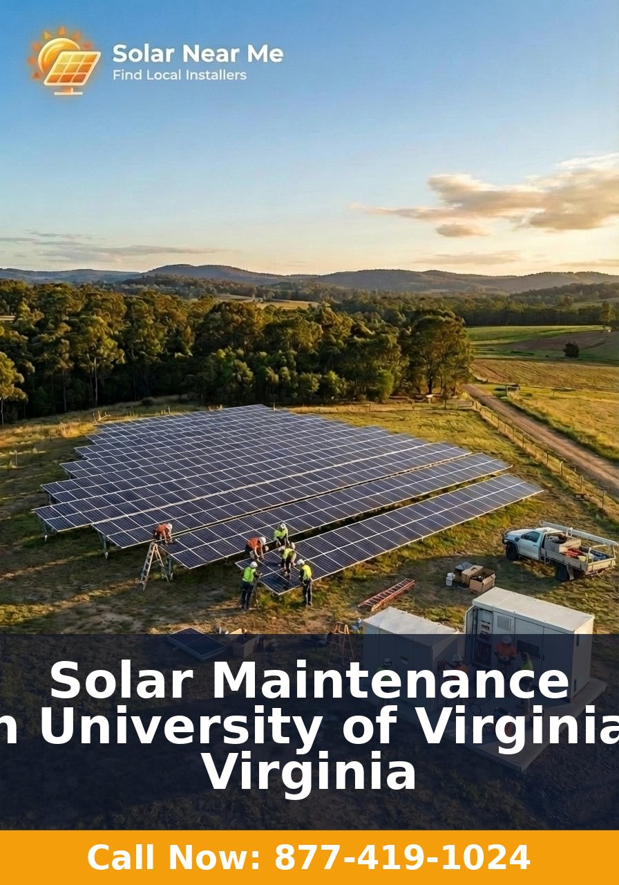 Solar Maintenance in University of Virginia, Virginia