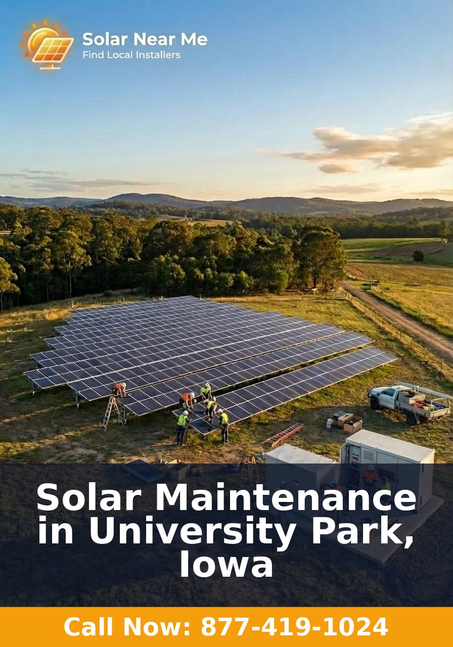 Solar Maintenance in University Park, Iowa