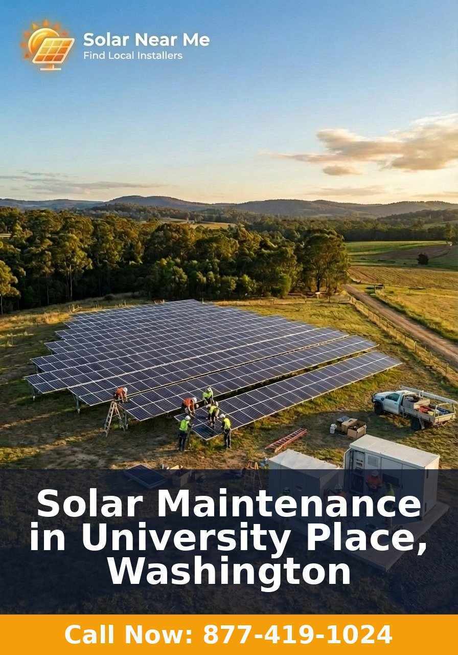 Solar Maintenance in University Place, Washington