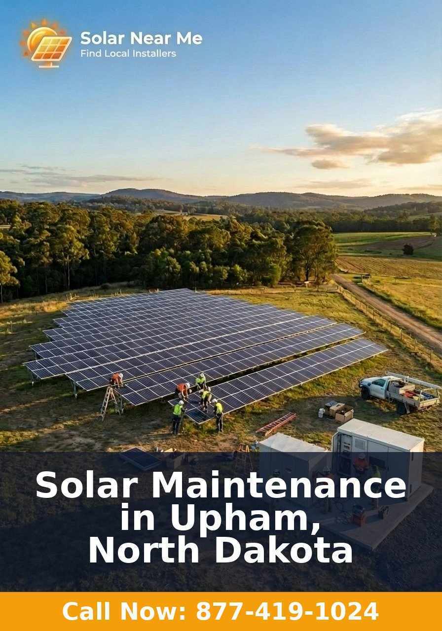 Solar Maintenance in Upham, North Dakota
