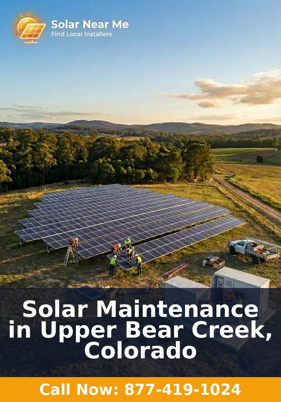 Solar Maintenance in Upper Bear Creek, Colorado