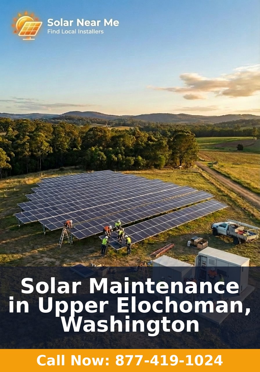 Solar Maintenance in Upper Elochoman, Washington