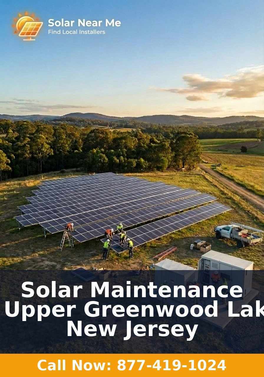 Solar Maintenance in Upper Greenwood Lake, New Jersey