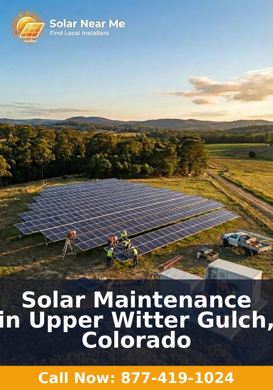 Solar Maintenance in Upper Witter Gulch, Colorado