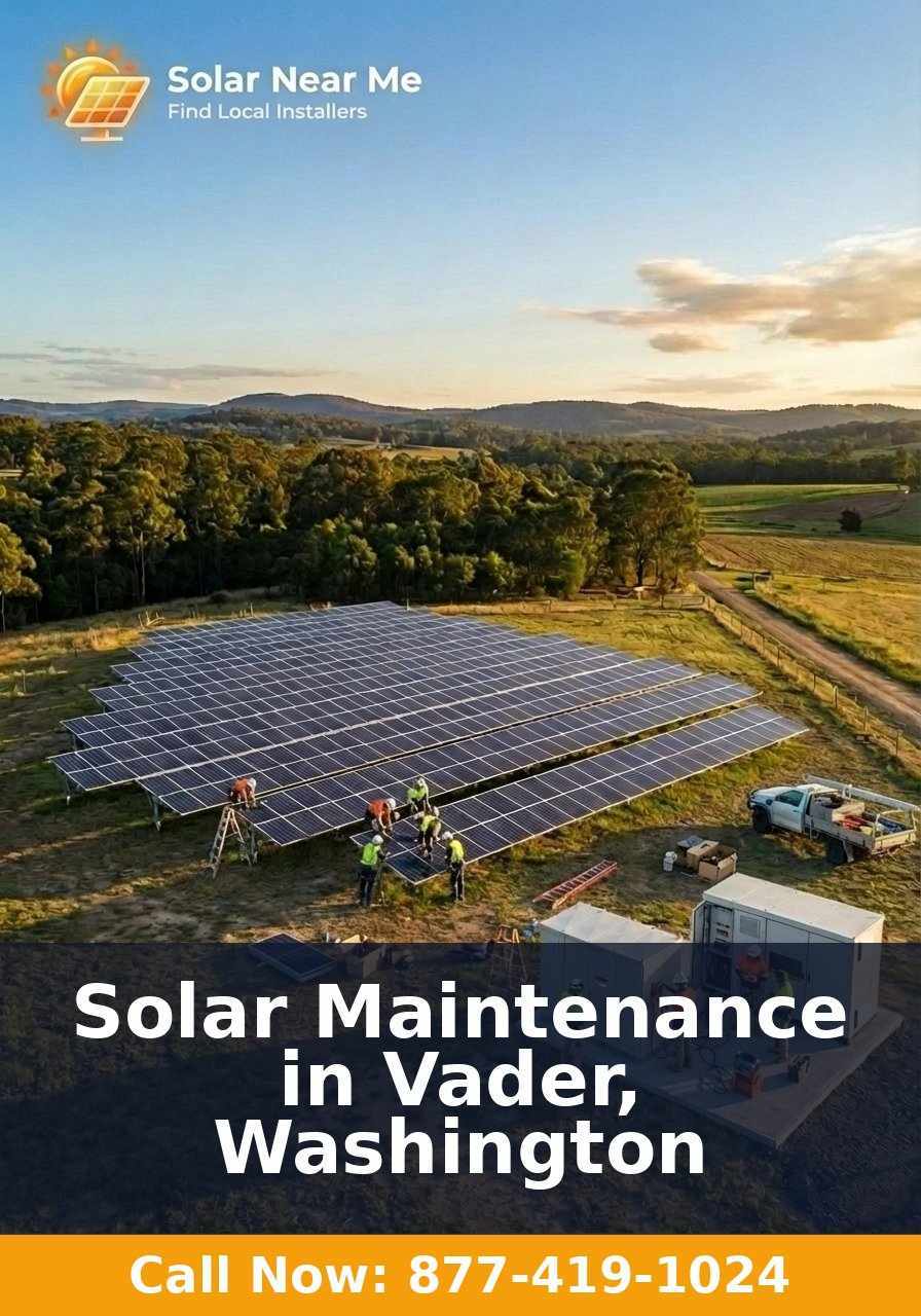 Solar Maintenance in Vader, Washington