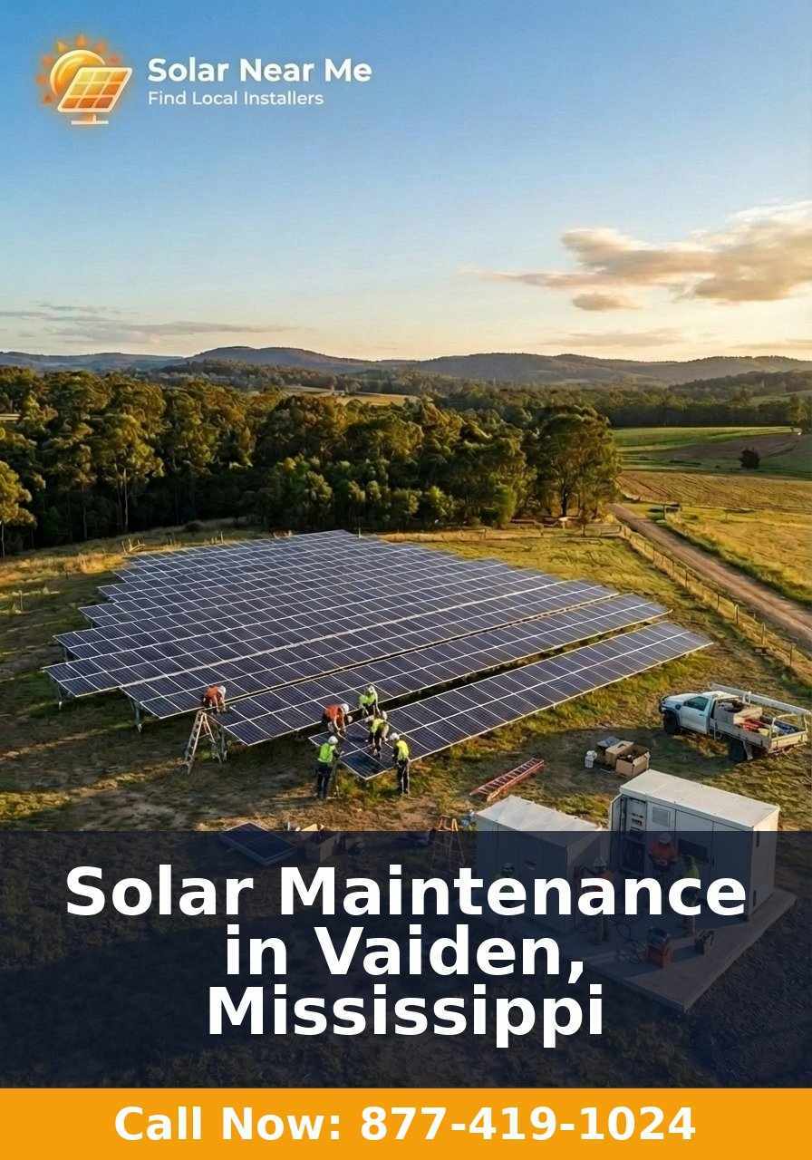 Solar Maintenance in Vaiden, Mississippi