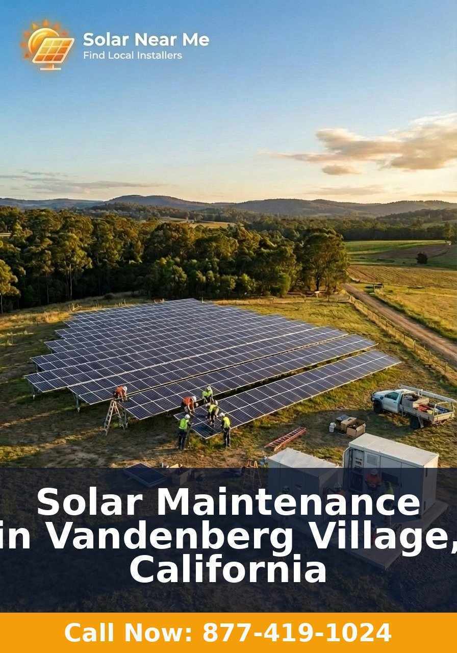 Solar Maintenance in Vandenberg Village, California