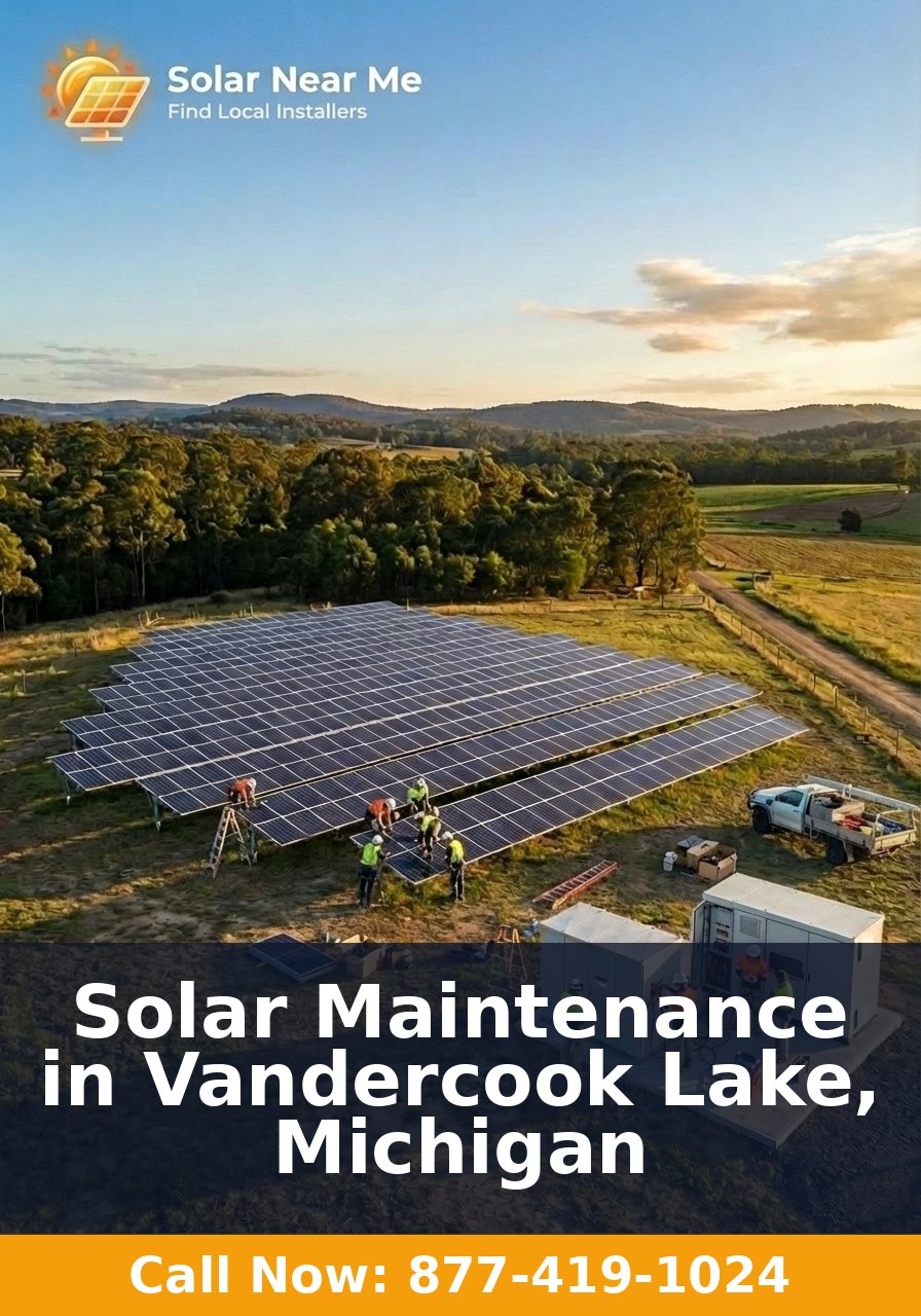 Solar Maintenance in Vandercook Lake, Michigan