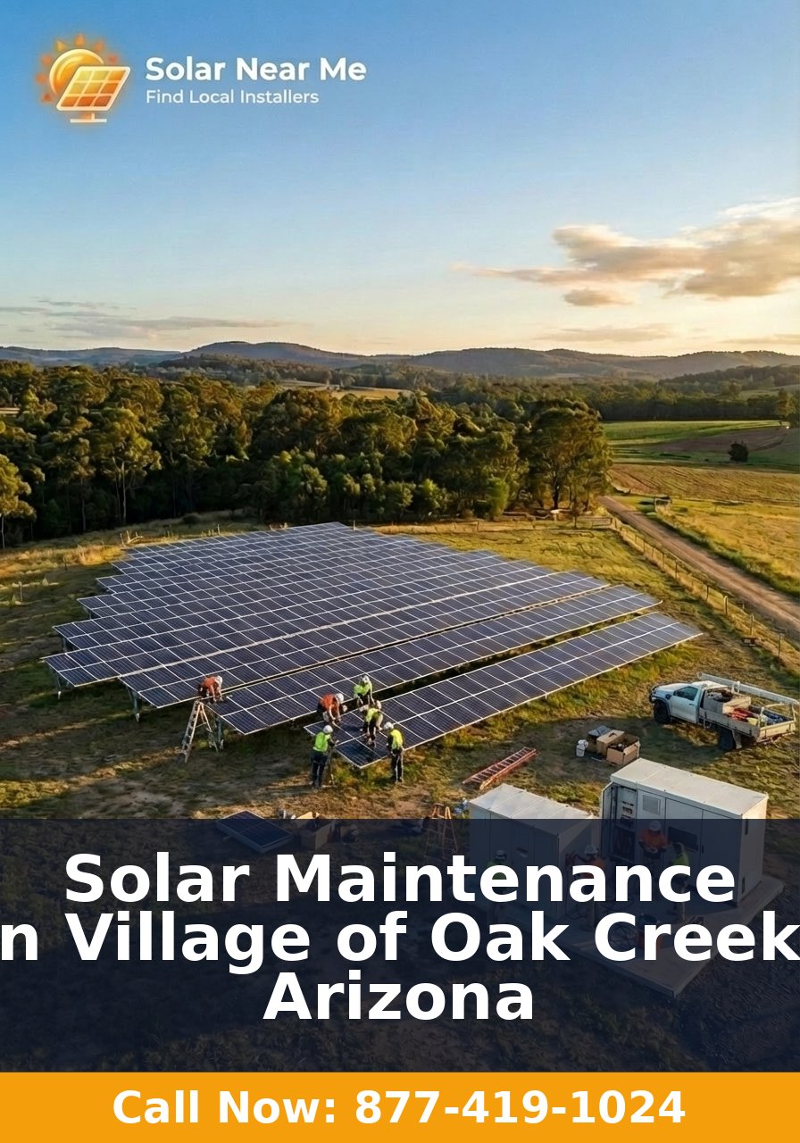 Solar Maintenance in Village of Oak Creek, Arizona