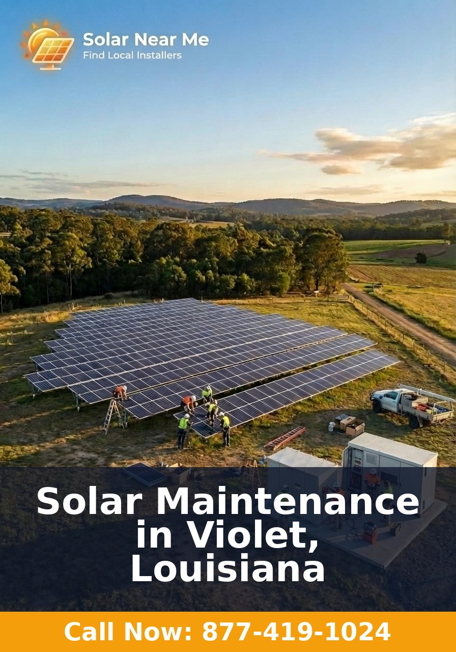 Solar Maintenance in Violet, Louisiana